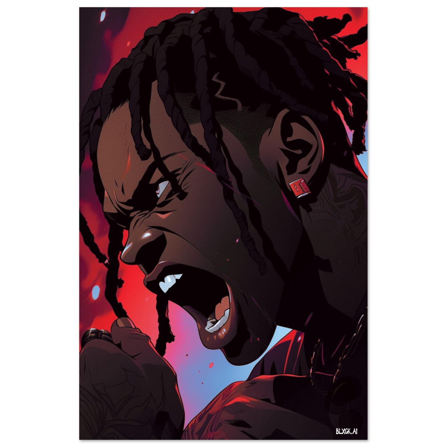 Travis Scott "La Flame" Poster