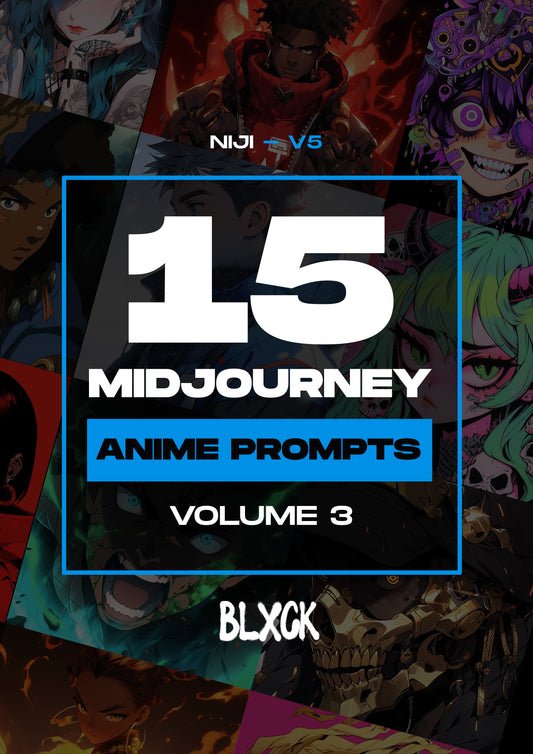 15 Midjourney - V5 + Niji - V5 Anime Prompts + Results Vol.3