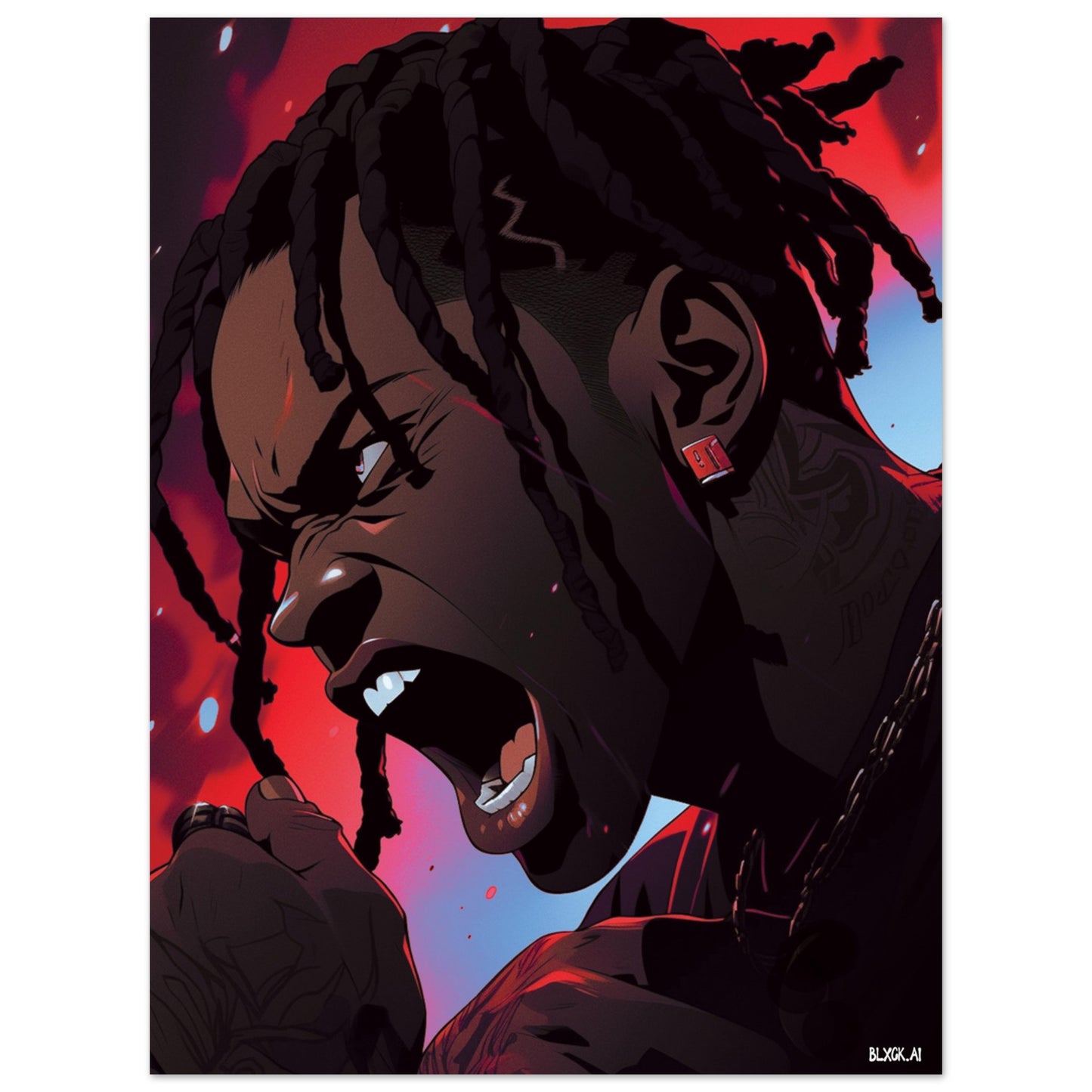 Travis Scott "La Flame" Poster