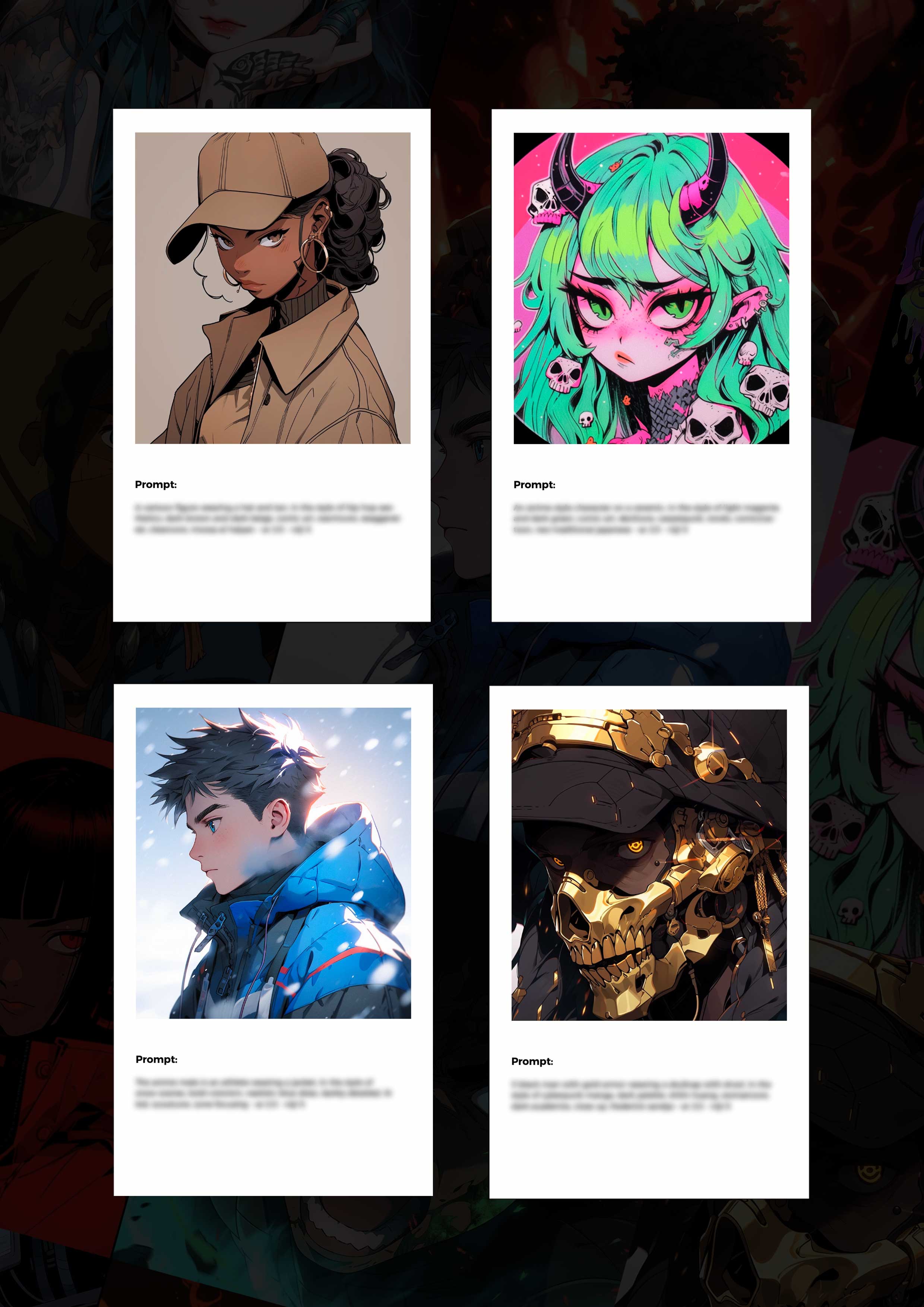 15 Midjourney - V5 + Niji - V5 Anime Prompts + Results Vol.3